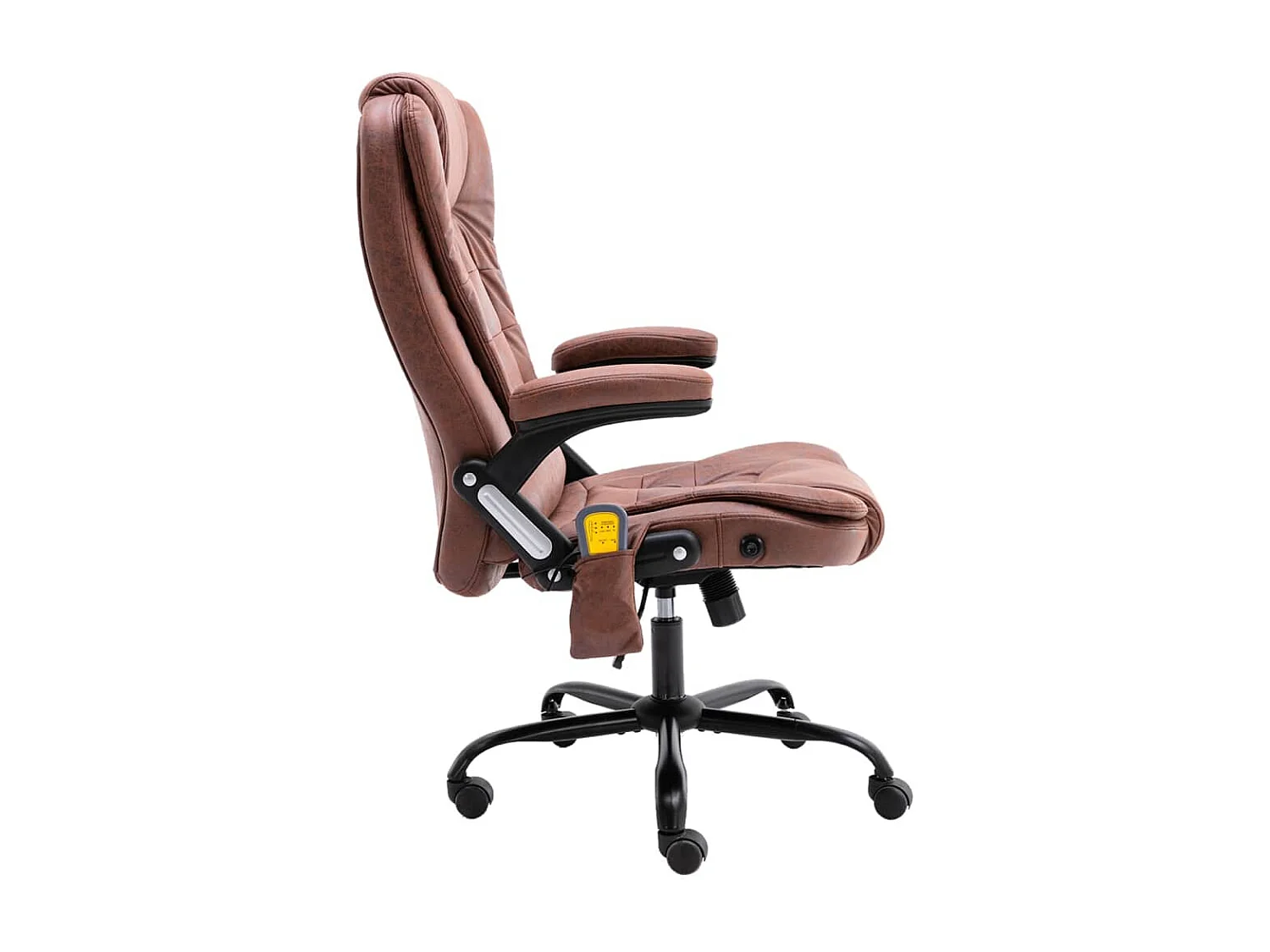 Chaise de bureau de massage Marron clair Cuir véritable