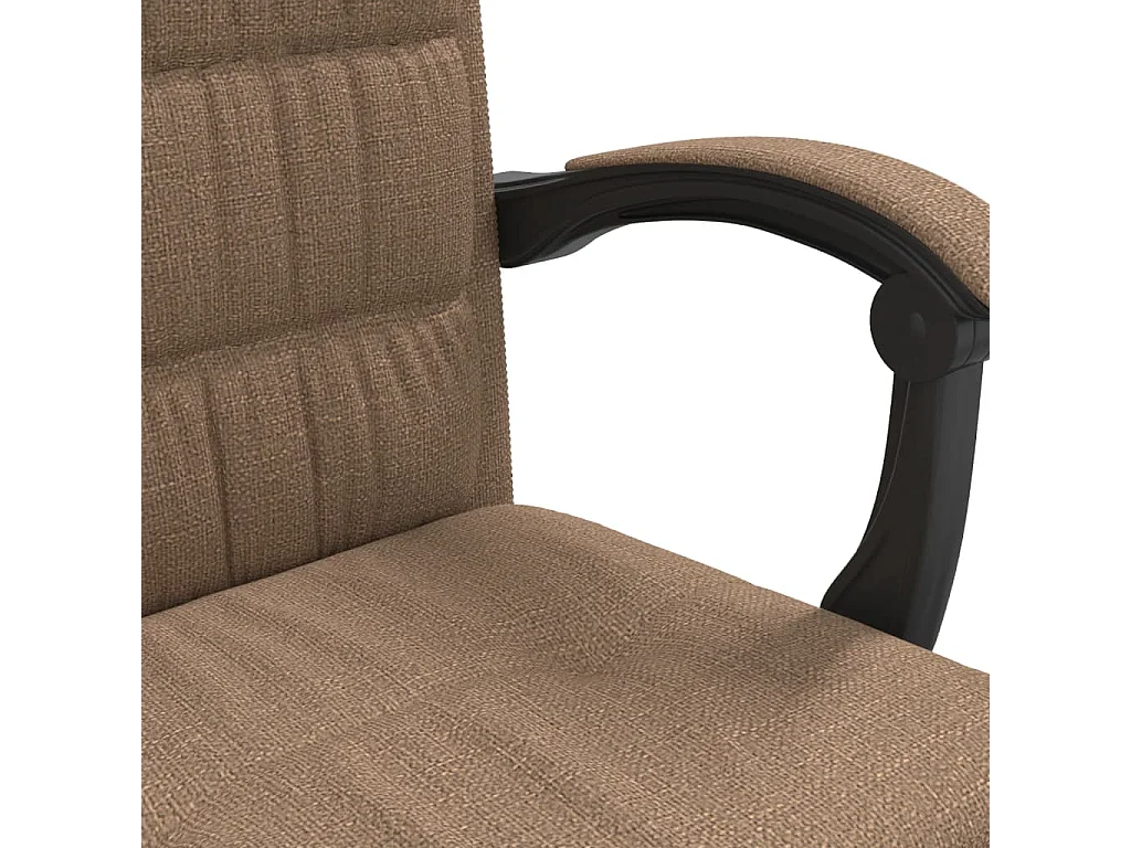 Fauteuil inclinable de bureau Marron Tissu