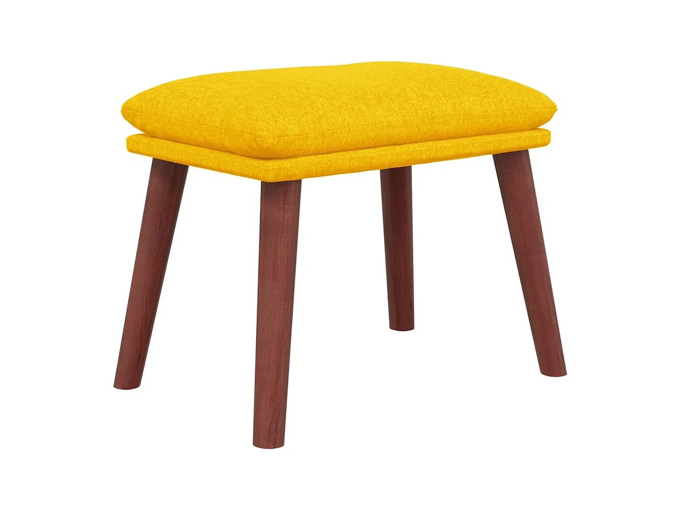 Repose-pied Jaune moutarde 45x29,5x35 Tissu