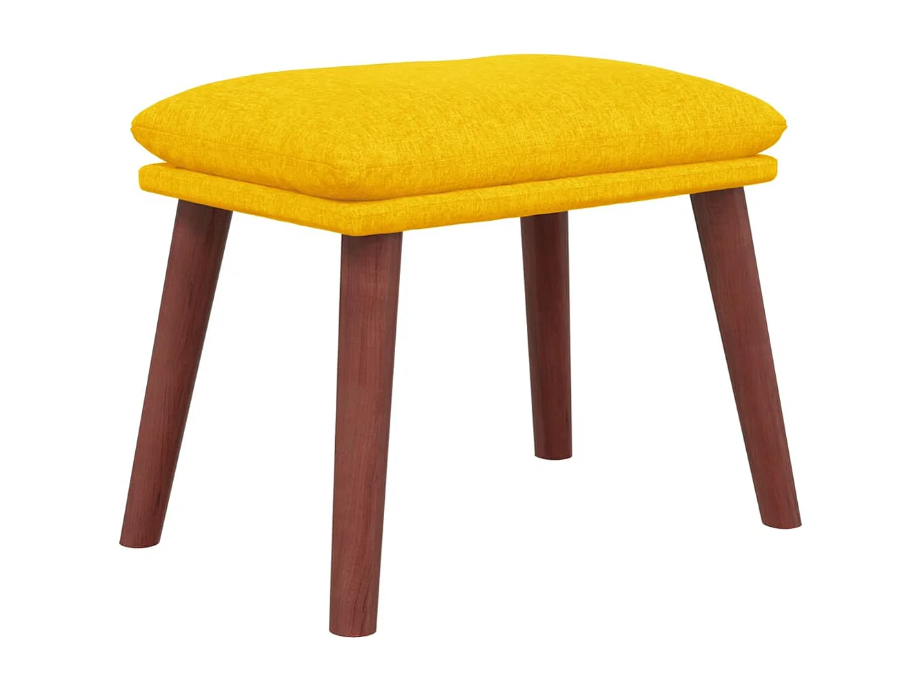 Repose-pied Jaune moutarde 45x29,5x35 Tissu