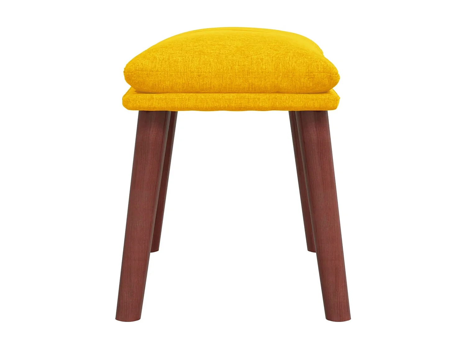 Repose-pied Jaune moutarde 45x29,5x35 Tissu