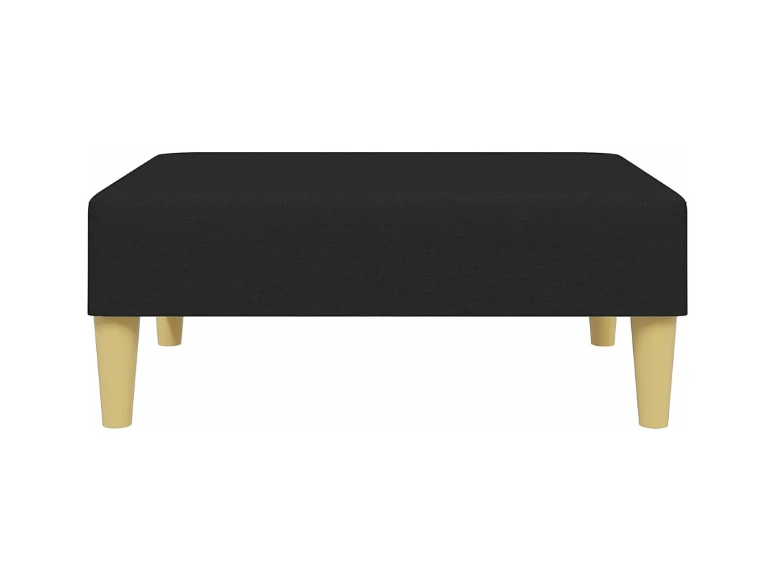 Voetenbank 77x55x31 cm stof zwart