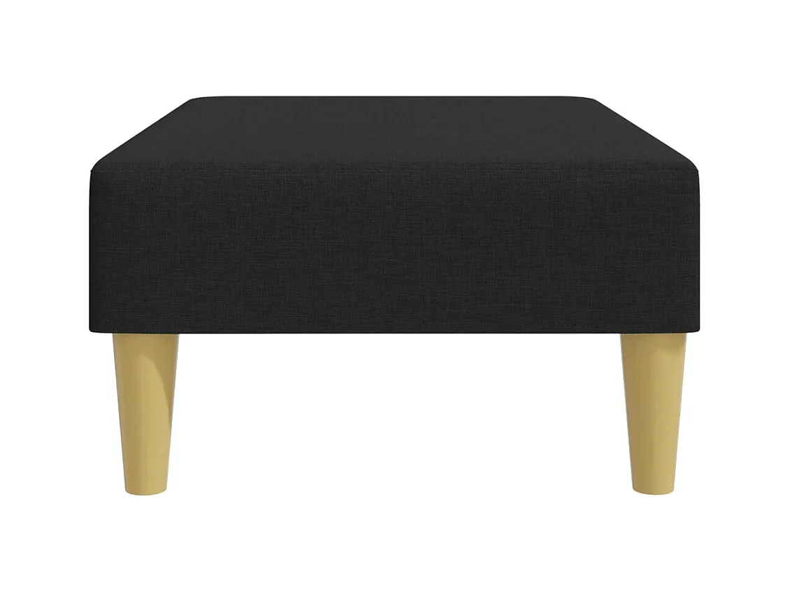 Voetenbank 77x55x31 cm stof zwart