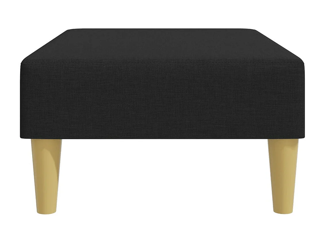 Repose-pied noir 77x55x31 tissu