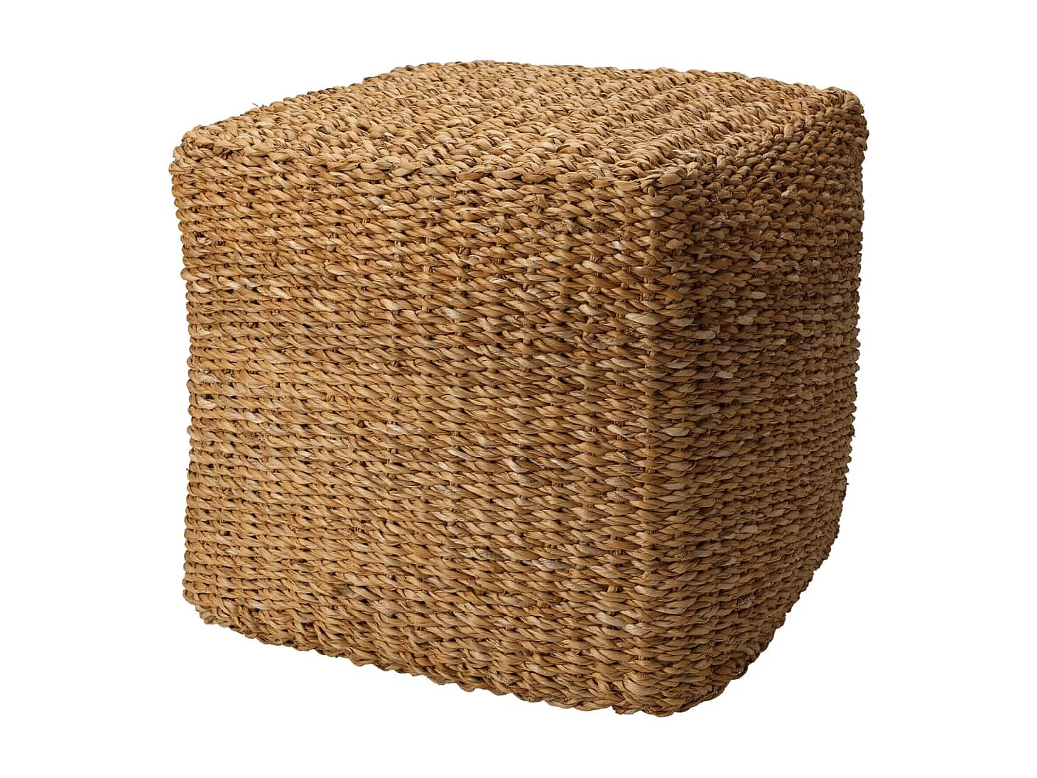 Home&Styling Pouf carré naturel 40x40x38 herbe de mer