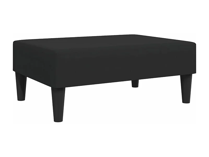 Repose-pied noir 77x55x31 velours