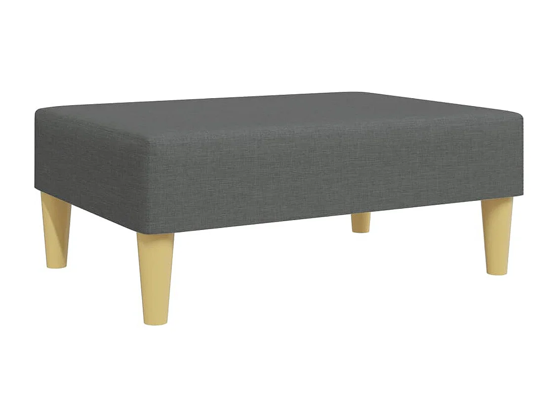 Repose-pied gris foncé 77x55x31 tissu