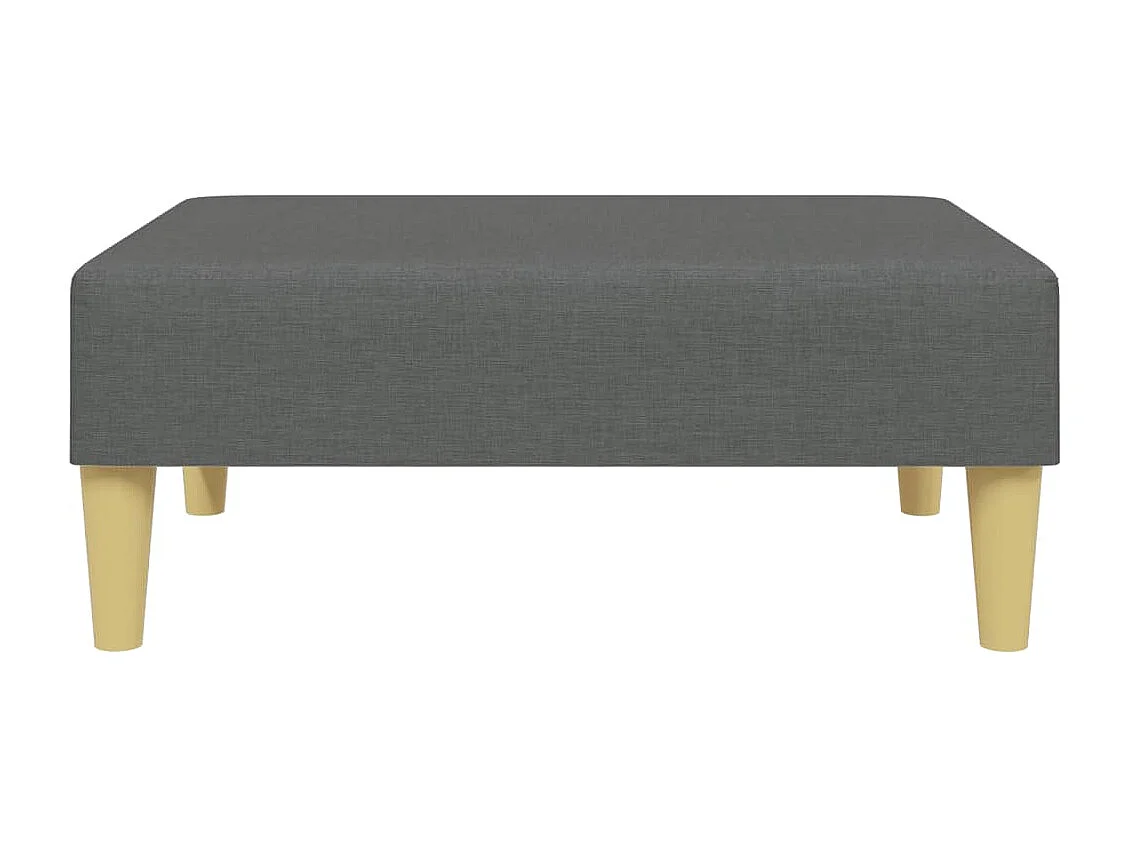 Repose-pied gris foncé 77x55x31 tissu