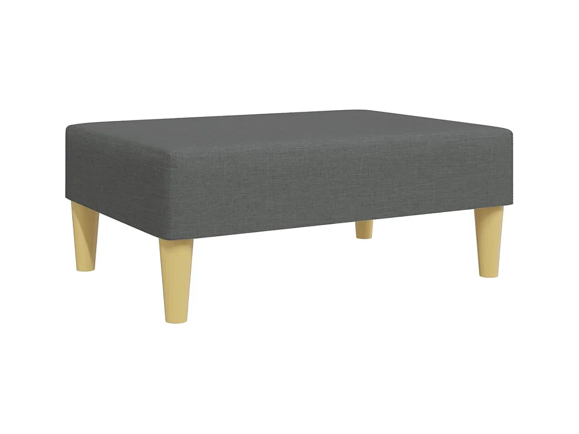 Repose-pied gris foncé 77x55x31 tissu