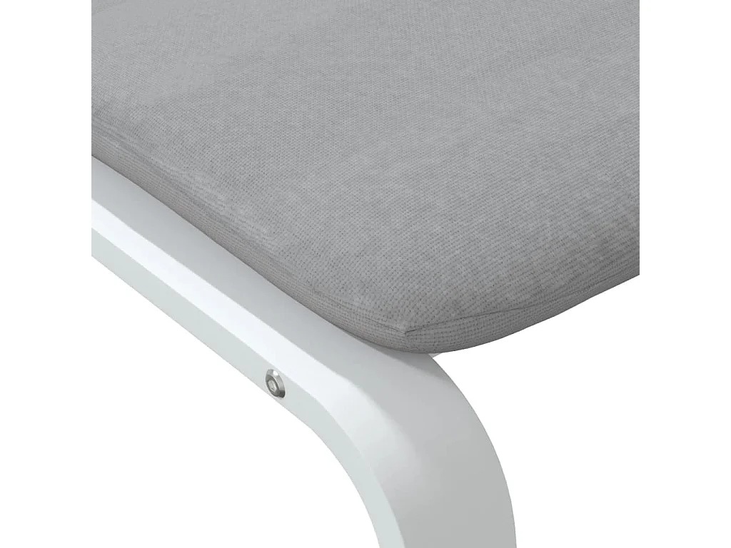 Repose-pied Gris clair 51x41x40 Tissu