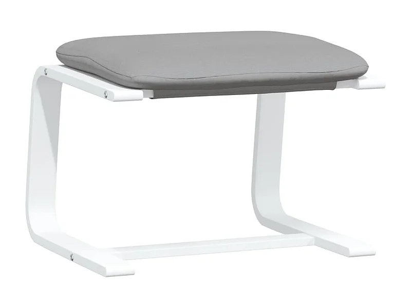 Repose-pied Gris clair 51x41x40 Tissu