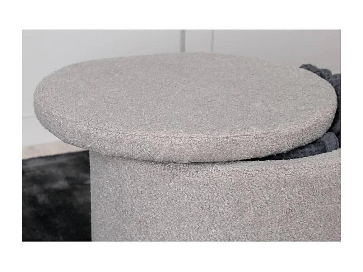 Venture Home Pouf Dunken 51x51x43 Teddy Grège