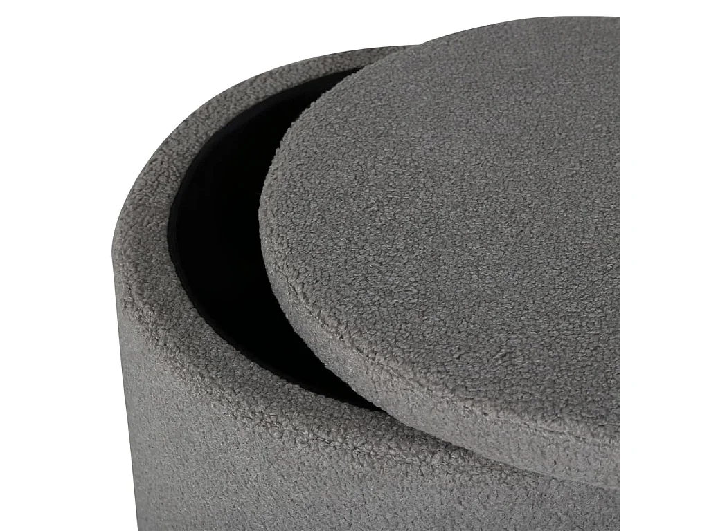 Venture Home Pouf Dunken 51x51x43 Teddy Grège