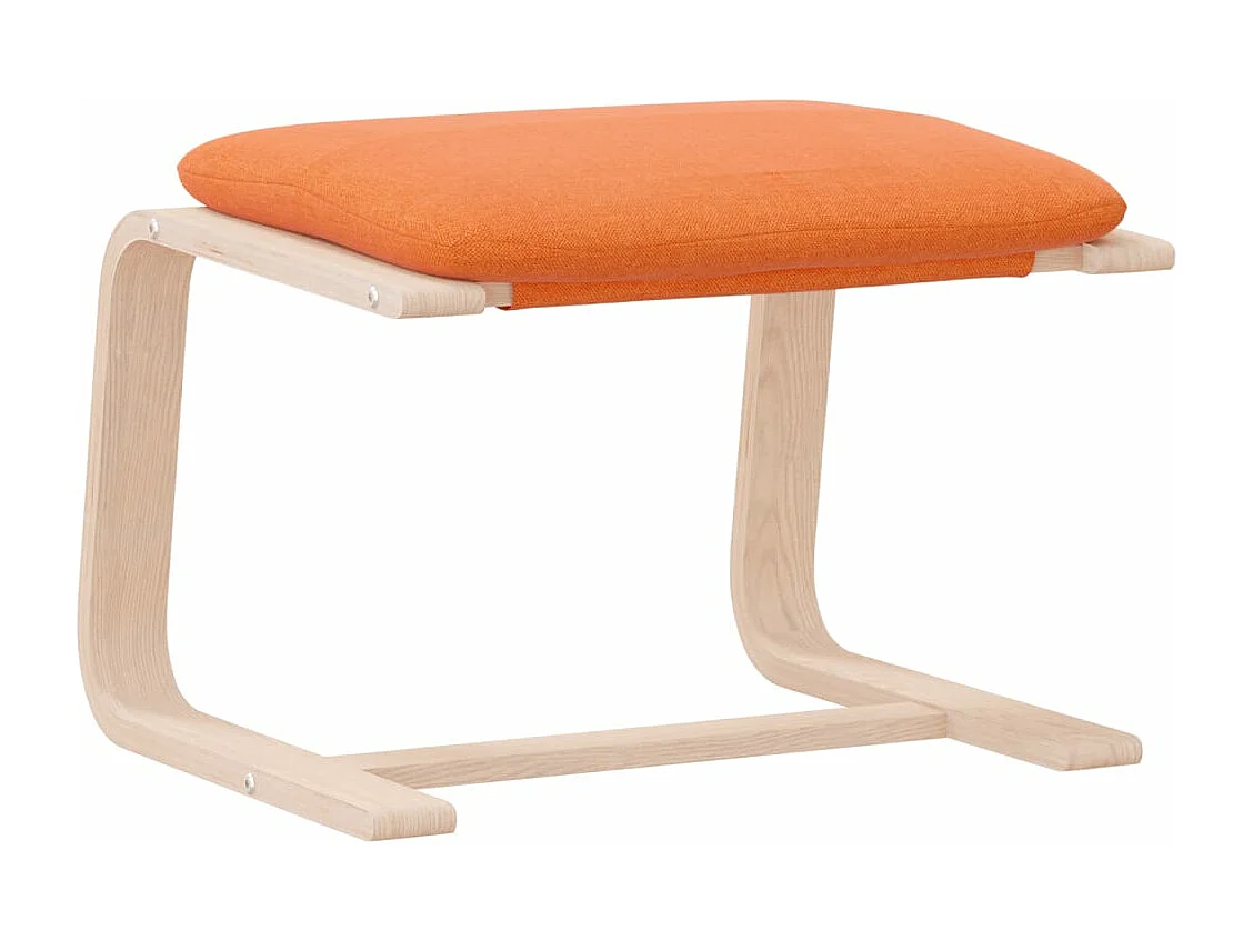 Repose-pied Jaune foncé 51x41x40 Tissu