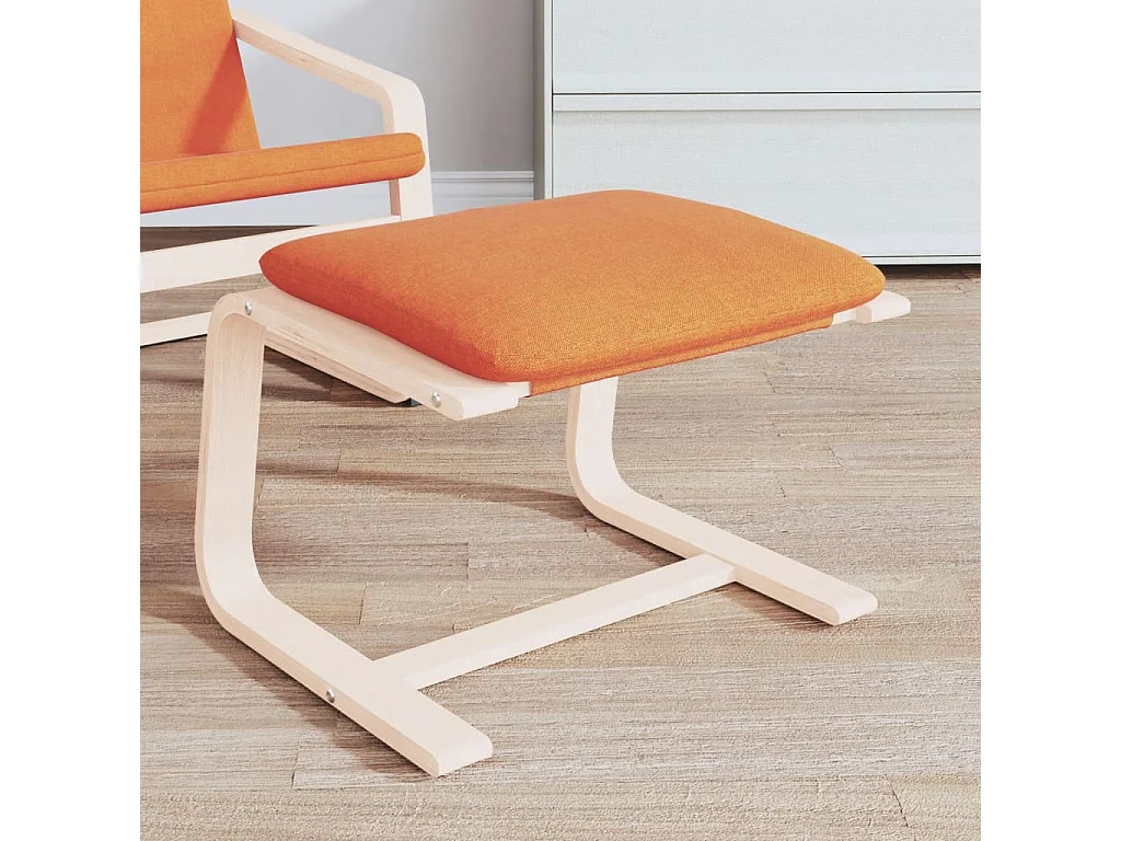 Repose-pied Jaune foncé 51x41x40 Tissu