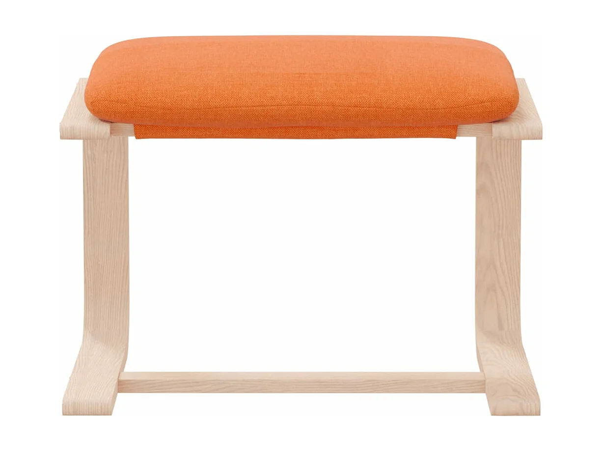 Repose-pied Jaune foncé 51x41x40 Tissu