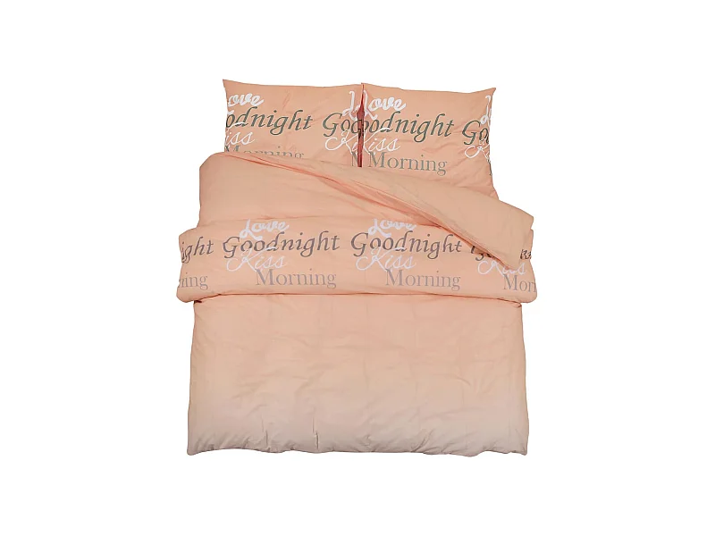 Ensemble de housse de couette rose 220x240 Coton