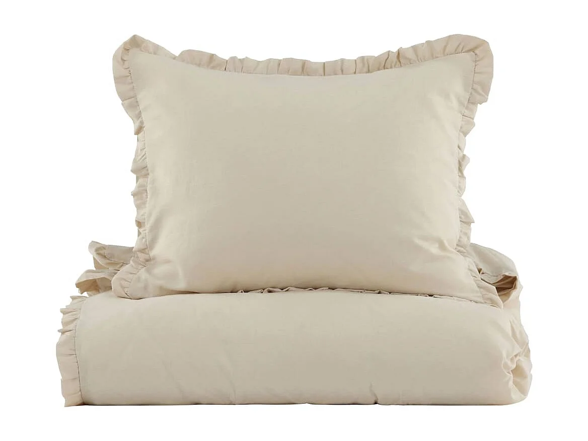 Dekbedovertrek Lias 200x150 cm katoen beige