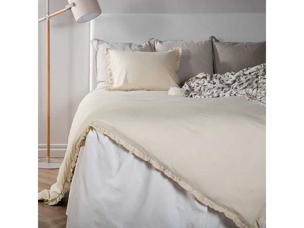 Dekbedovertrek Lias 200x150 cm katoen beige