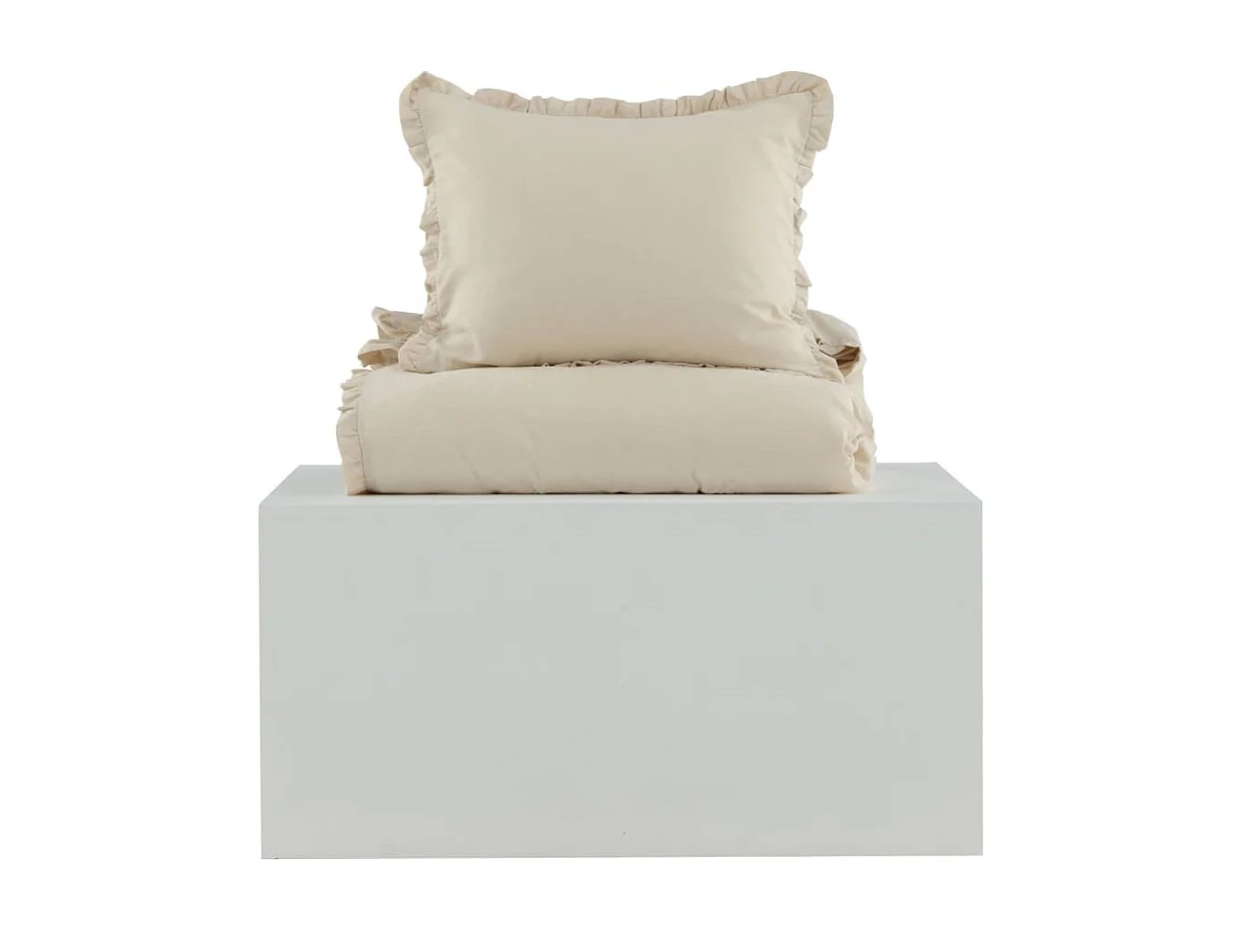 Dekbedovertrek Lias 200x150 cm katoen beige