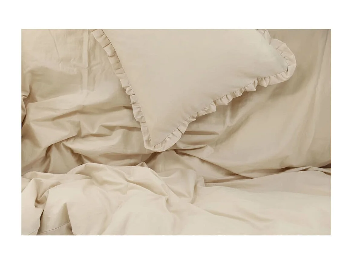 Dekbedovertrek Lias 200x150 cm katoen beige