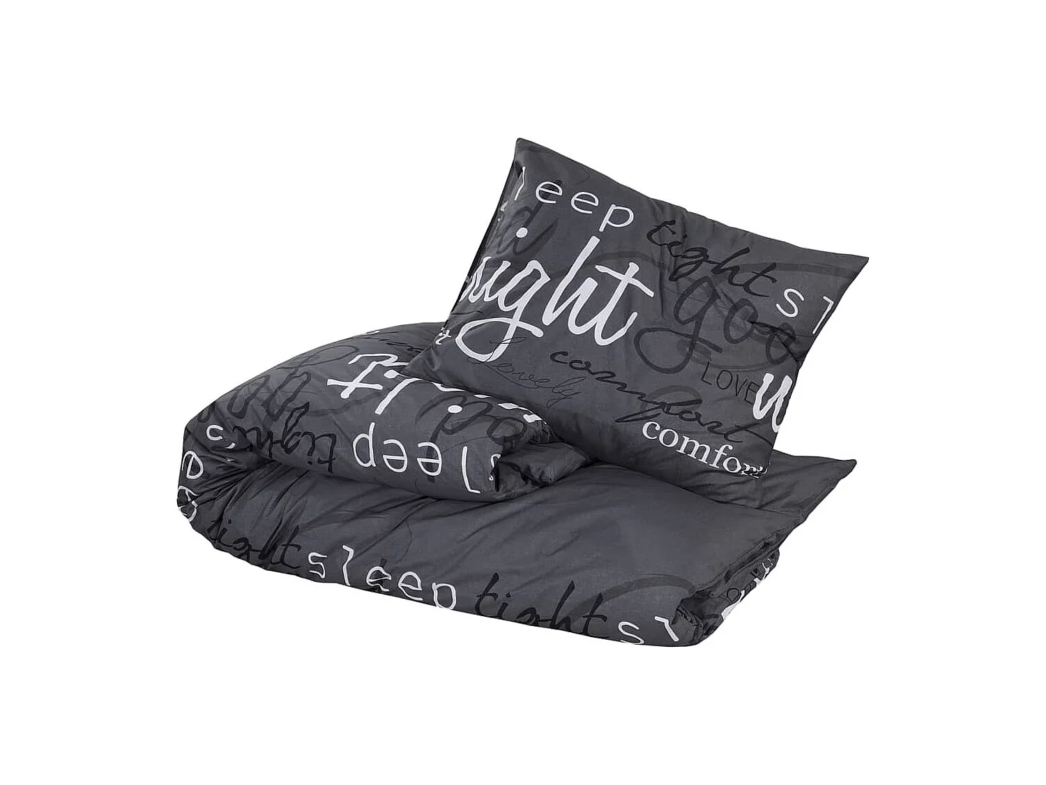 Dekbedovertrekset 140x200 cm katoen zwart