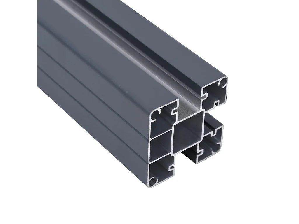 Ensemble de panneaux de clôture gris 180x186 WPC