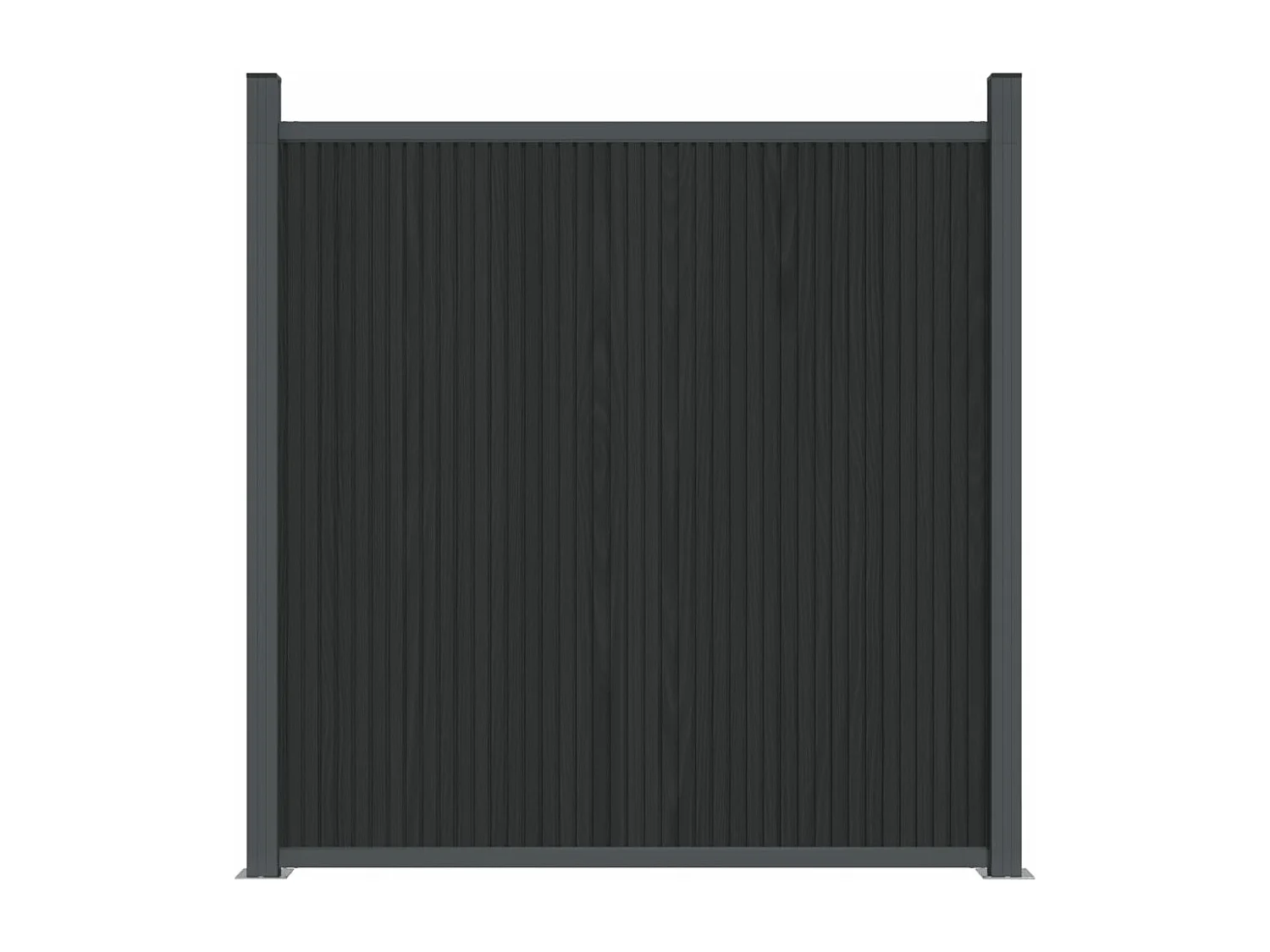 Panneau de clôture gris 1045x186 WPC