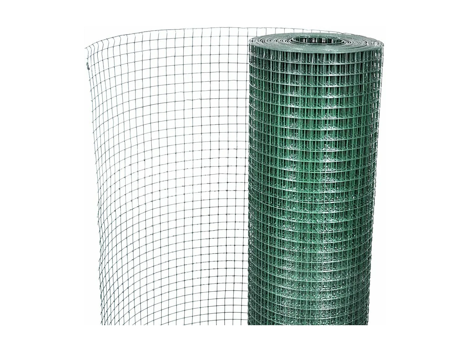 Grillage Acier galvanisé et revêtement en PVC 10 x 1 m Vert 3