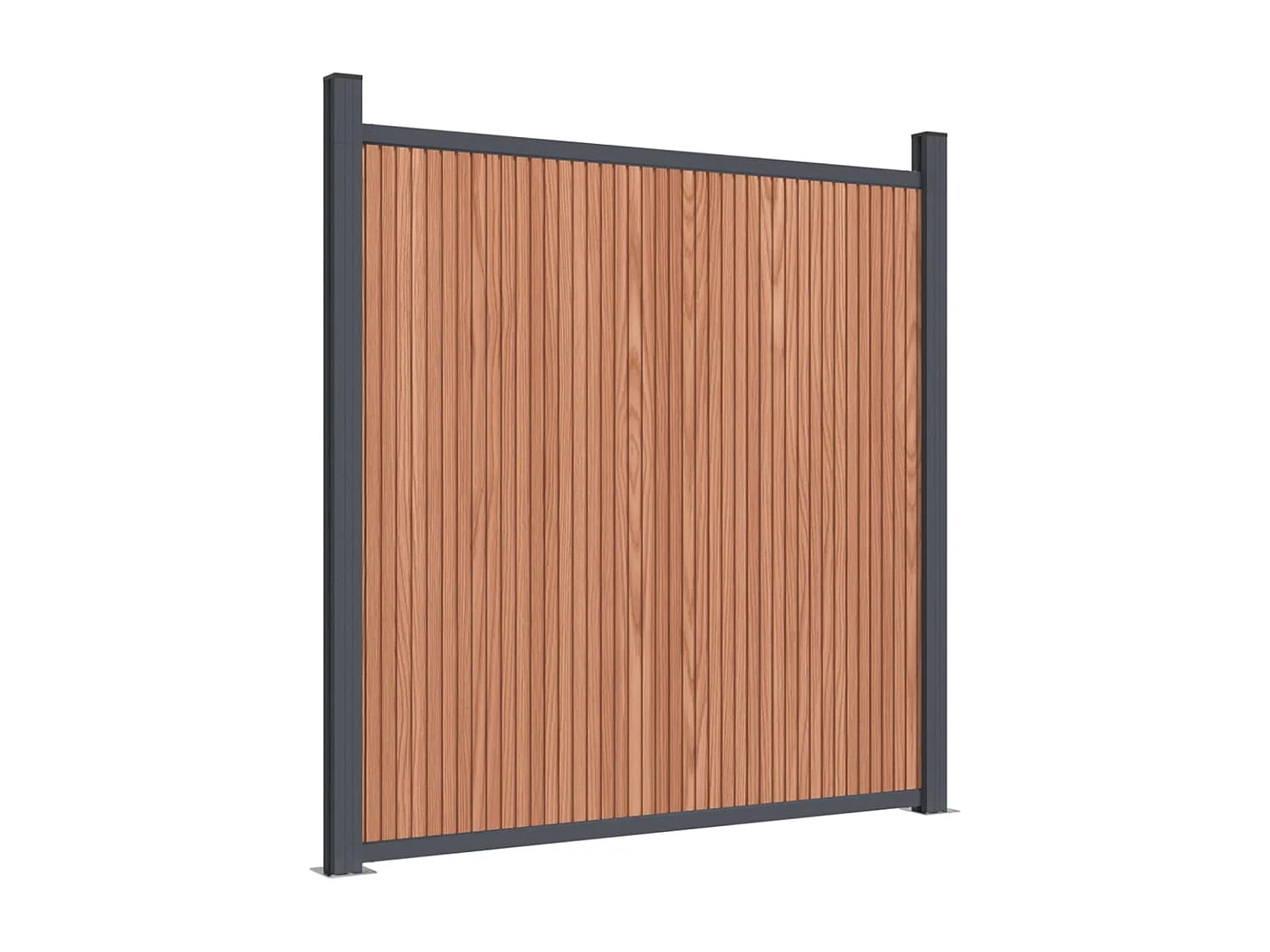 Panneau de clôture marron 872x186 WPC