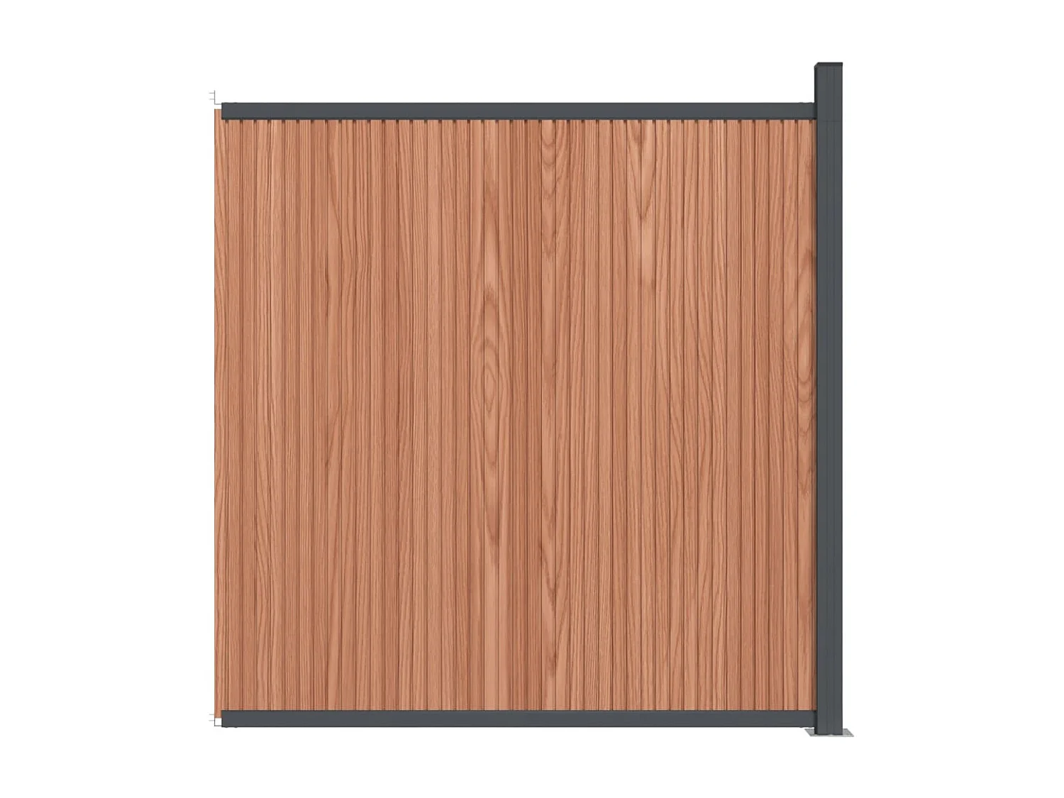 Panneaux de clôture marron 173x186 WPC