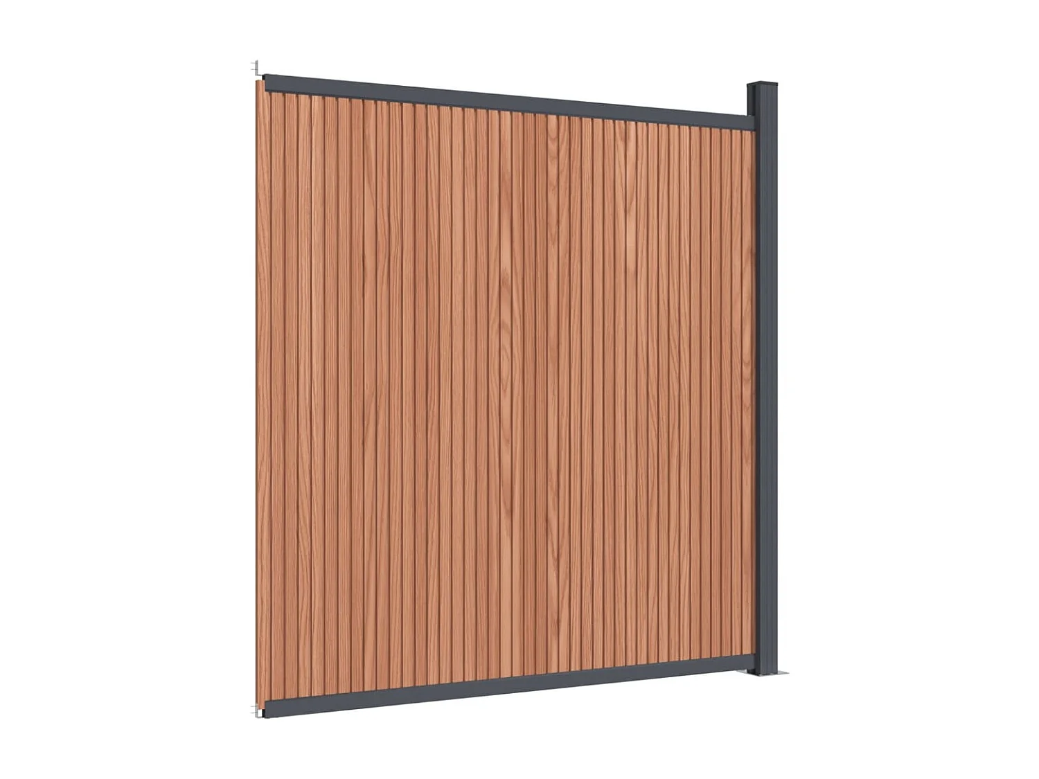 Panneaux de clôture marron 173x186 WPC