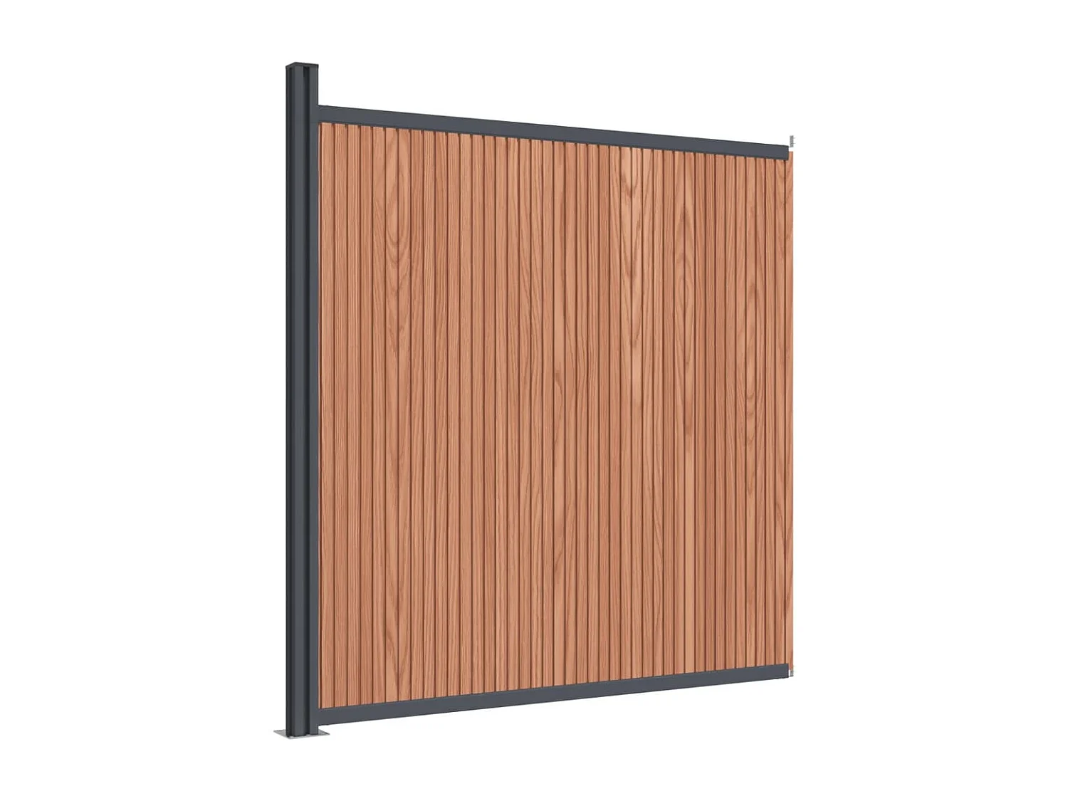 Panneaux de clôture marron 173x186 WPC