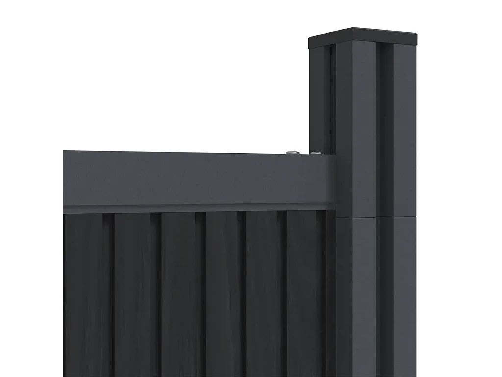 Panneau de clôture gris 526x186 WPC