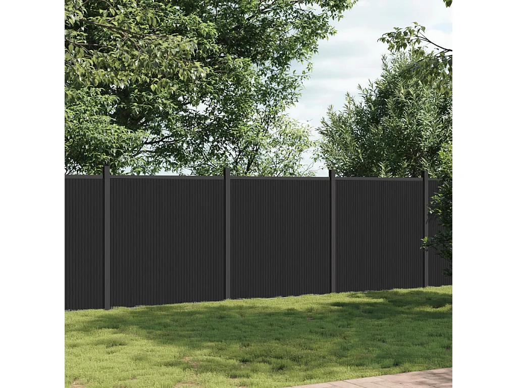 Panneau de clôture gris 526x186 WPC