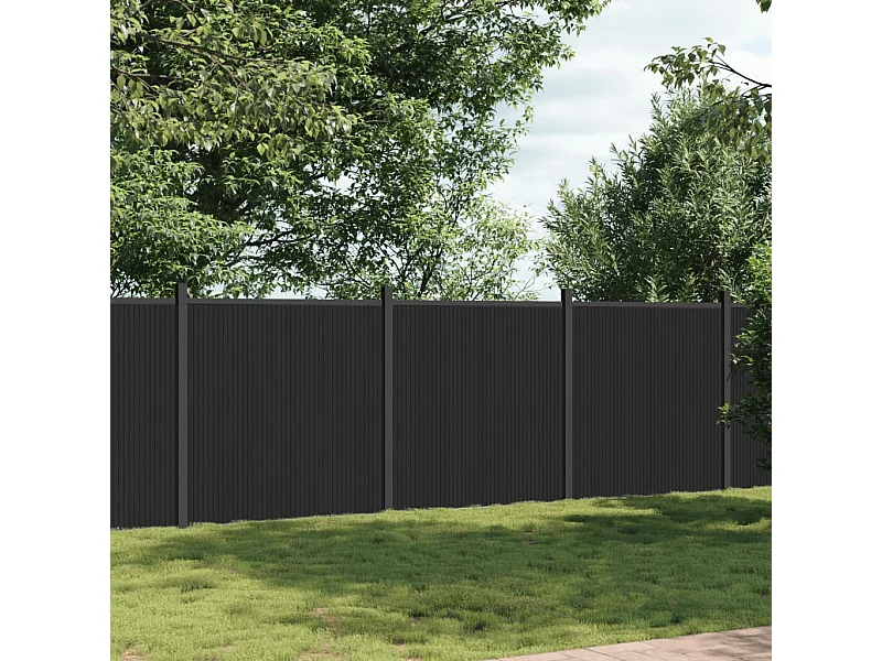 Panneau de clôture gris 526x186 WPC