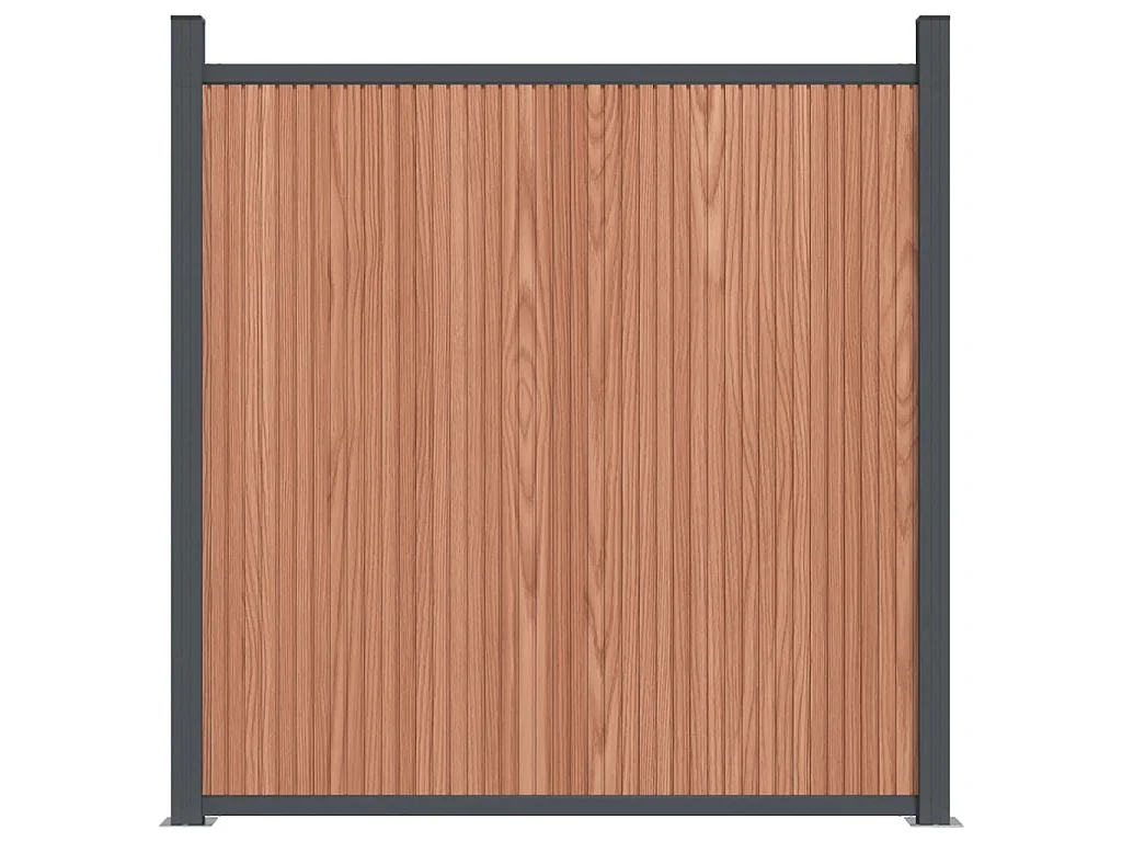 Panneau de clôture marron 699x186 WPC