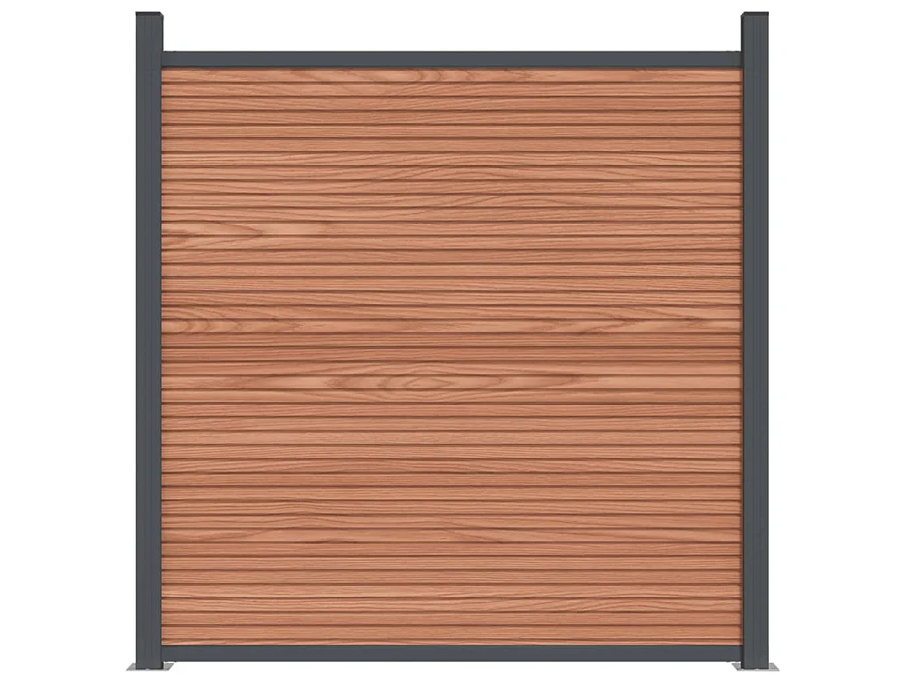 Panneau de clôture marron 699x186 WPC