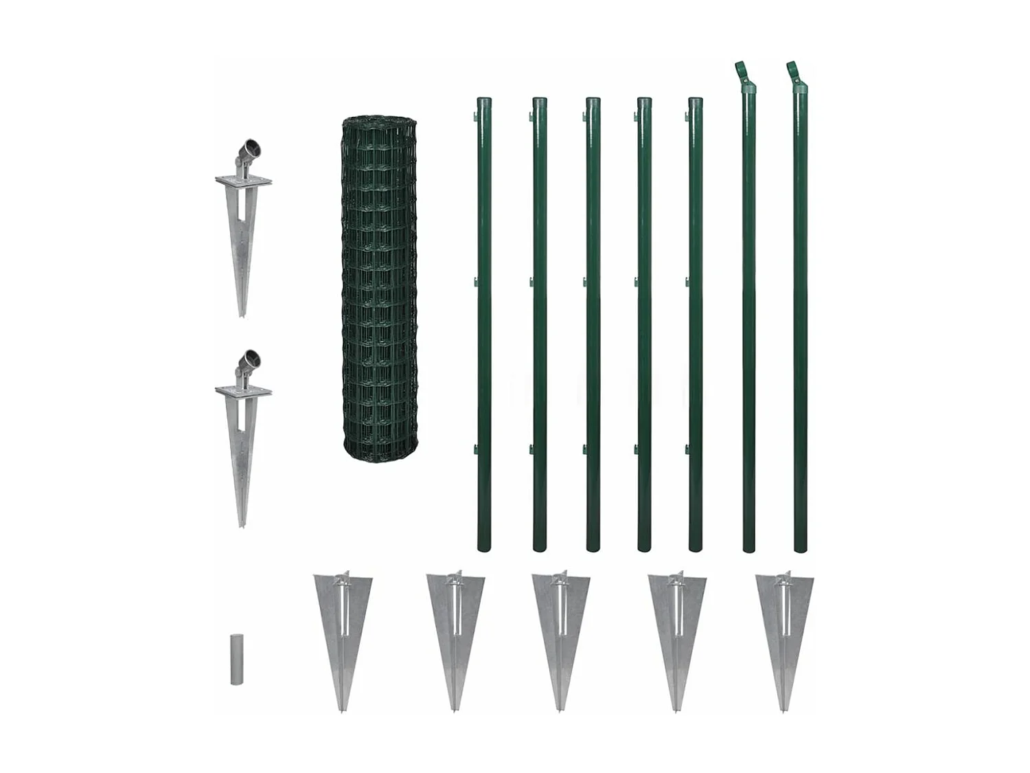 Clôture Euro Acier 10 x 1,2 m Vert 2