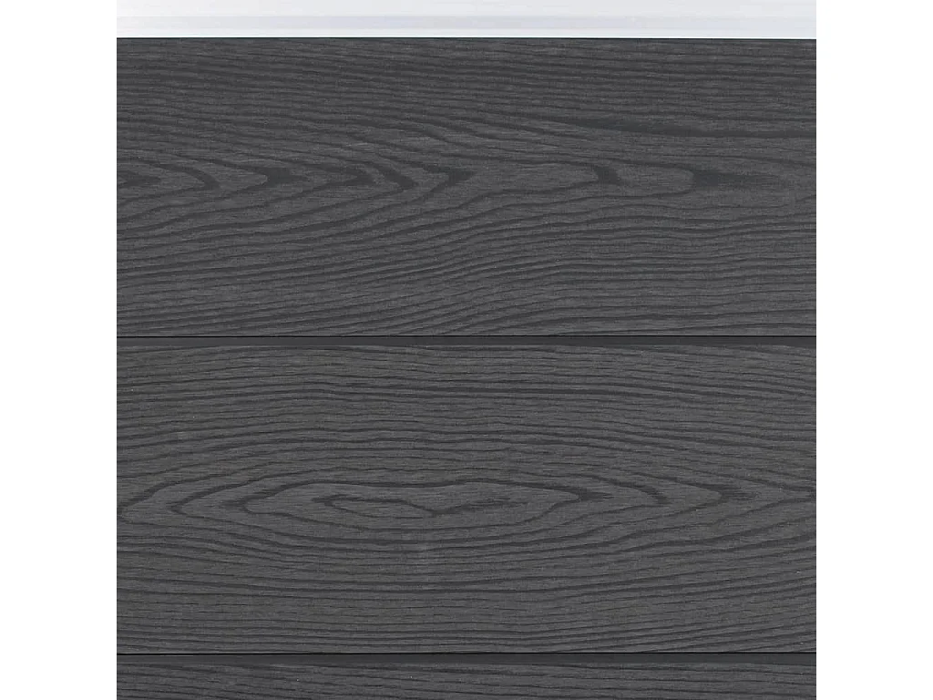Ensemble de panneaux de clôture gris 353x186 WPC