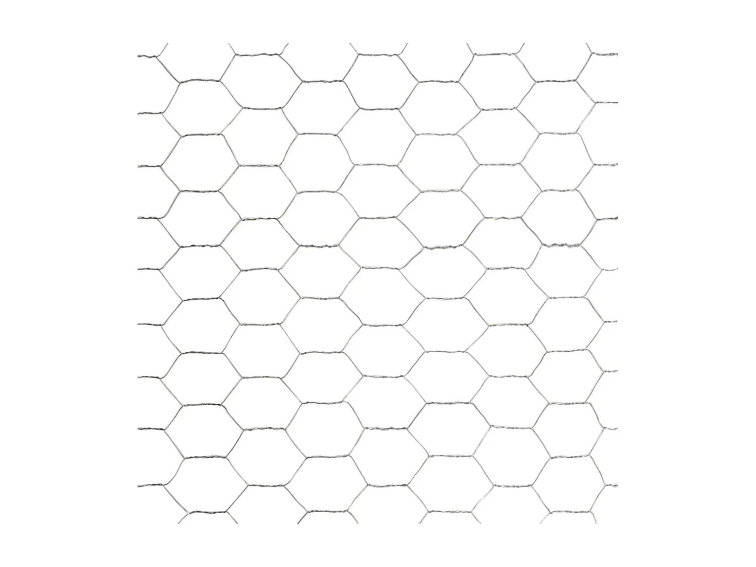 Grillage pour volière Acier galvanisé 25x1,5 m Argenté 4