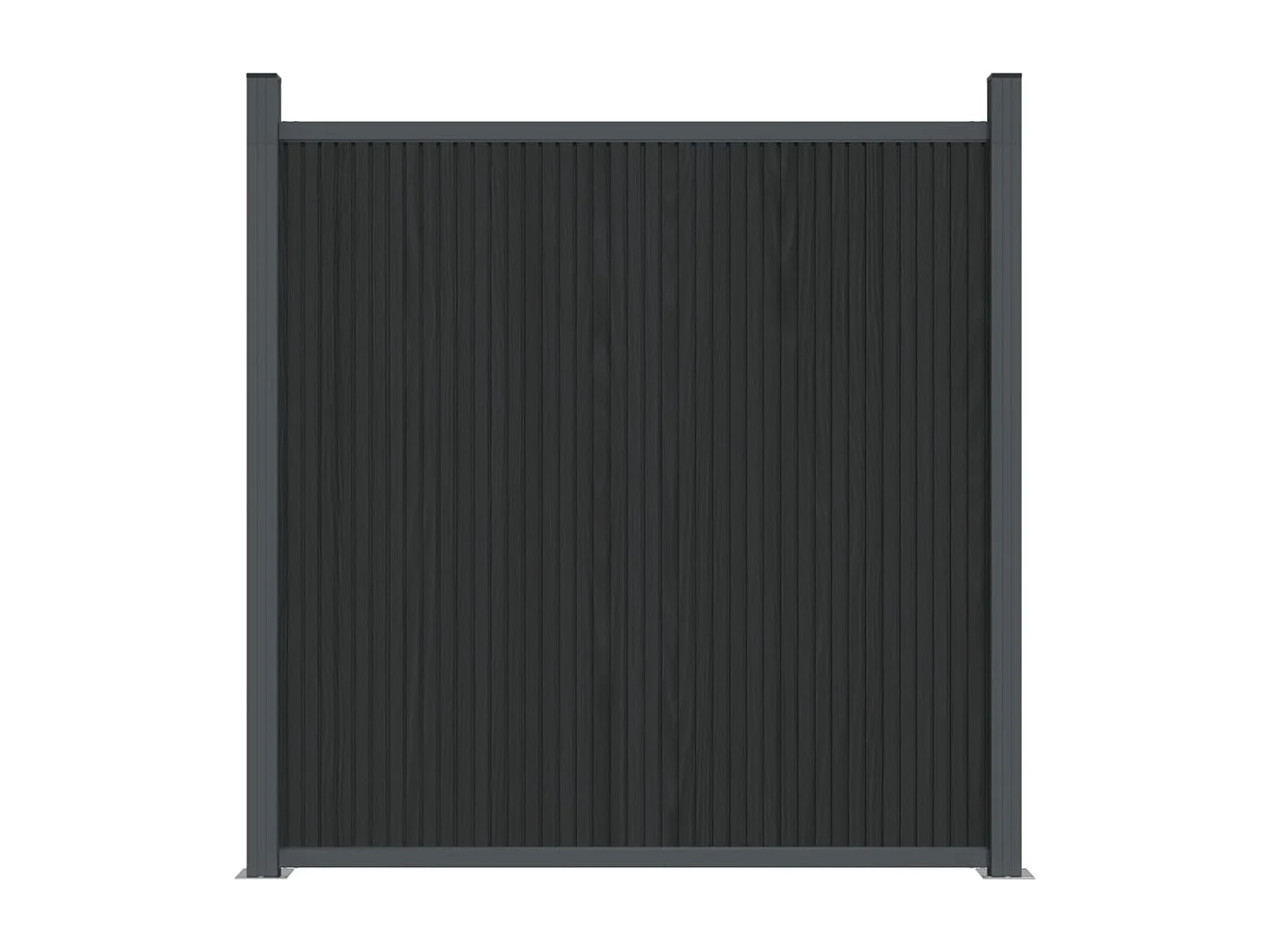 Panneau de clôture gris 1391x186 WPC