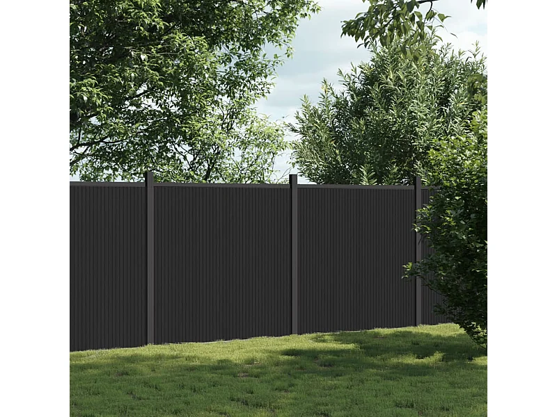 Panneau de clôture gris 353x186 WPC