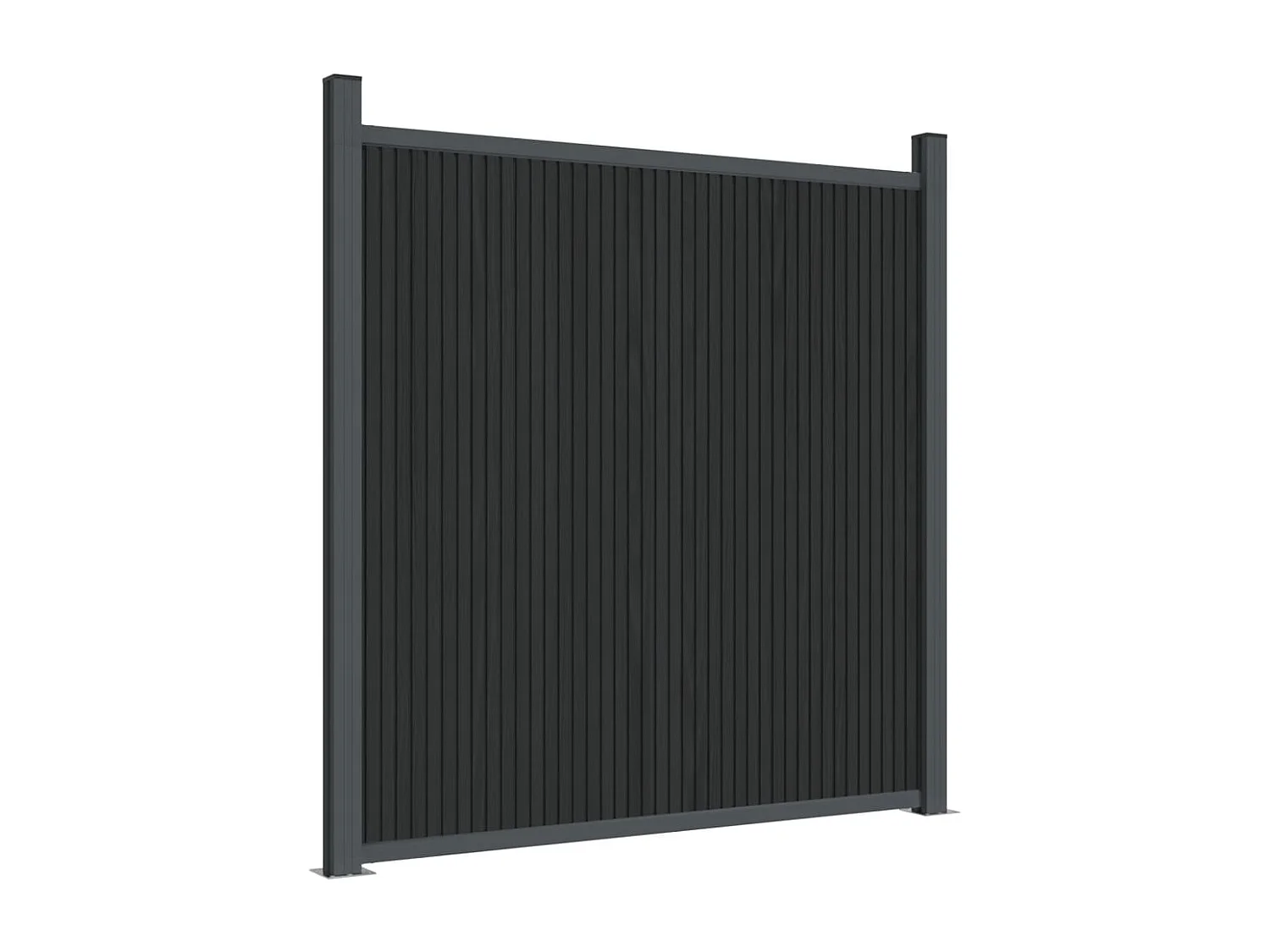 Panneau de clôture gris 353x186 WPC