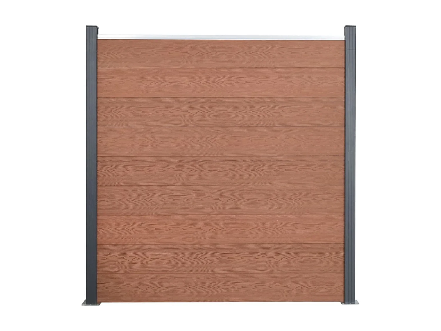 Ensemble de panneaux de clôture marron 180x186 WPC