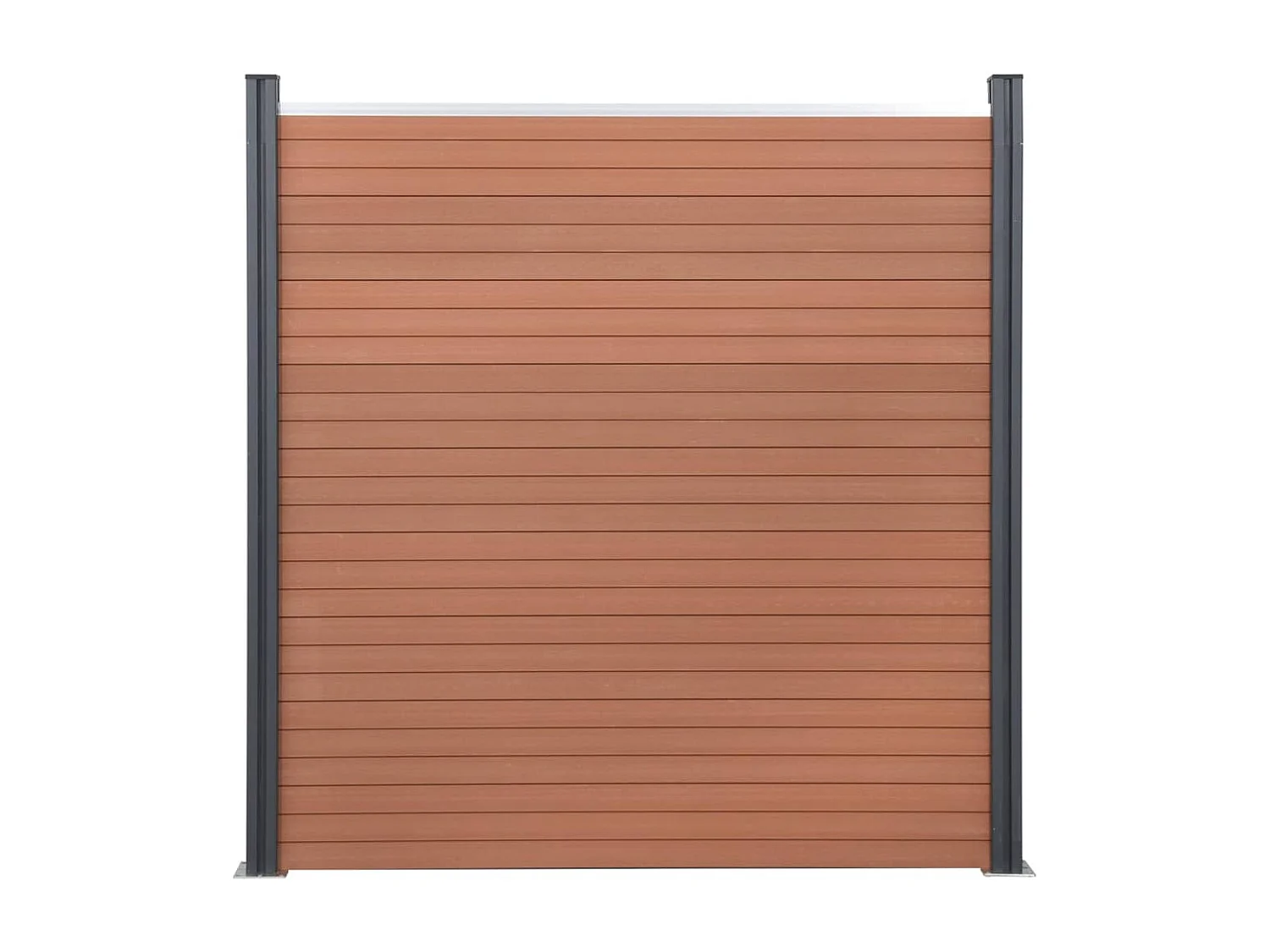 Ensemble de panneaux de clôture marron 180x186 WPC