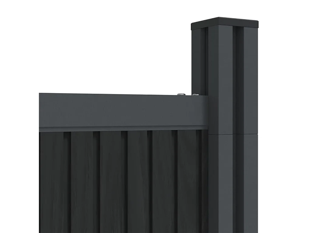 Panneau de clôture gris 1218x186 WPC
