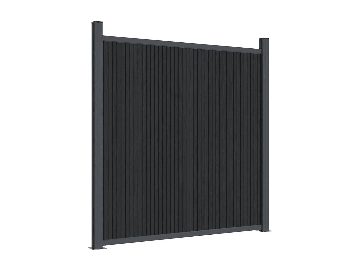 Panneau de clôture gris 1218x186 WPC