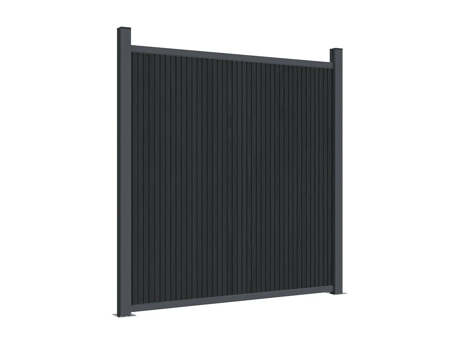 Panneau de clôture gris 699x186 WPC