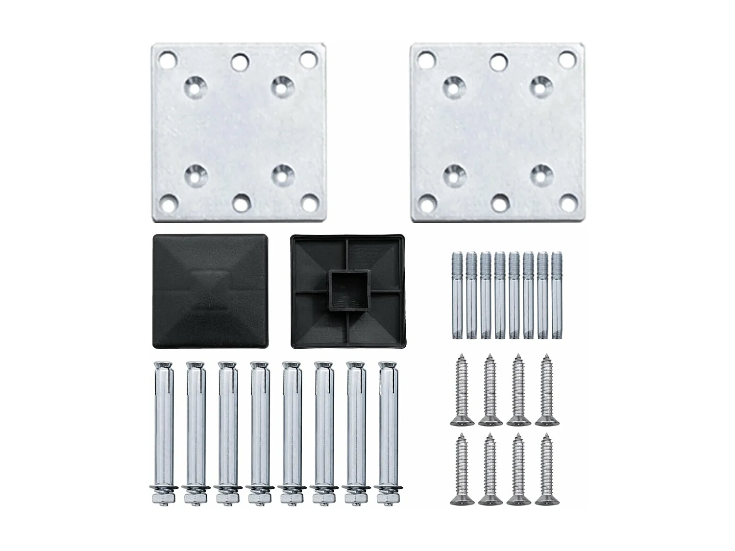 Ensemble de panneaux de clôture marron 353x186 WPC